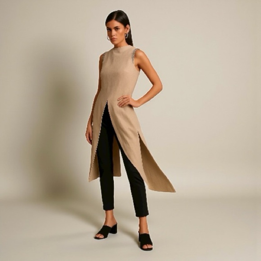 Bowi e By Bowie Fong Avant-Gard Tunic Dress Size Medium